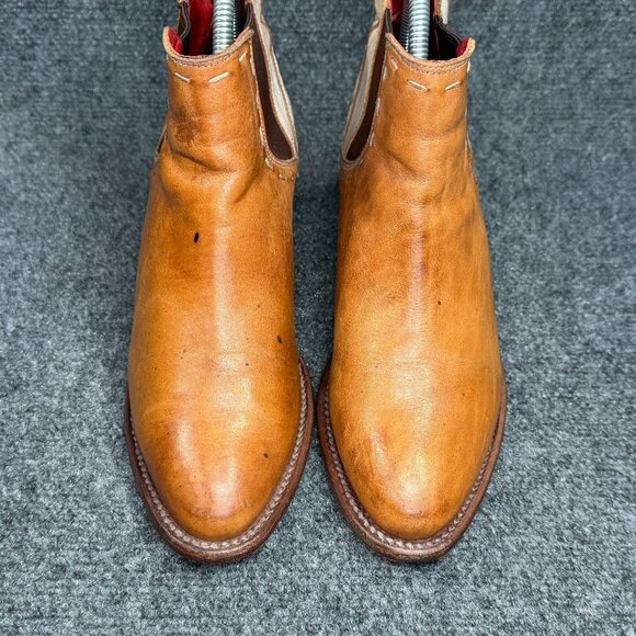 Bed Stu Western Ankle Boots Women's Size 8 Rustic Brown Leather Cowboy Booties - Picture 4 of 16